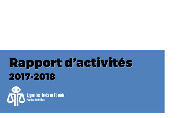 Rapport d'activités 2017-2018